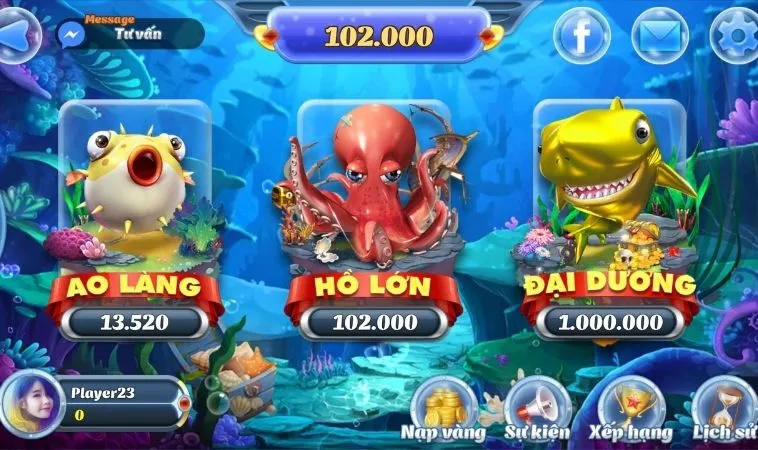 Bí Mật Khiến Bạn Thành Cao Thủ Bắn Cá Đại Dương Tại KU68 2 Các cấp độ phòng chơi Bắn Cá Đại Dương Tại KU68